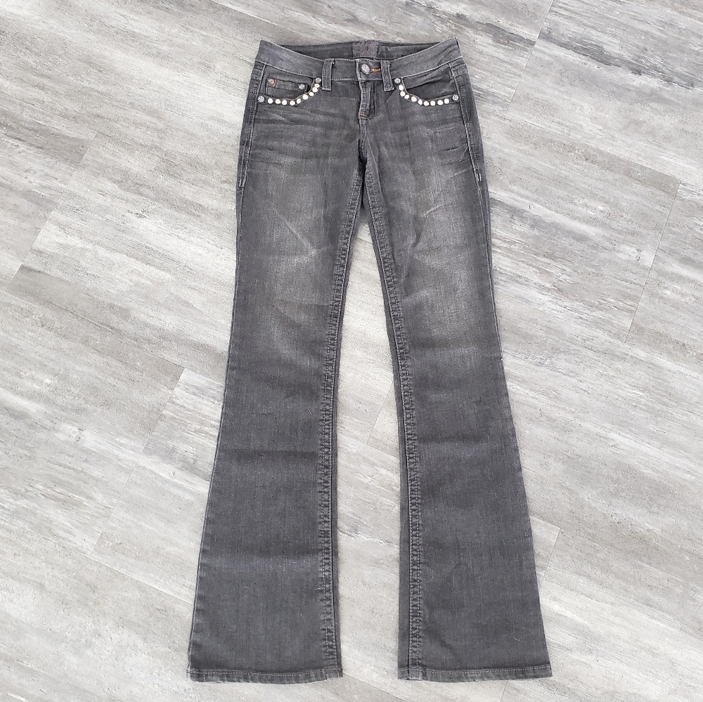 Black Bling Detailed SDF Bootcut Jean